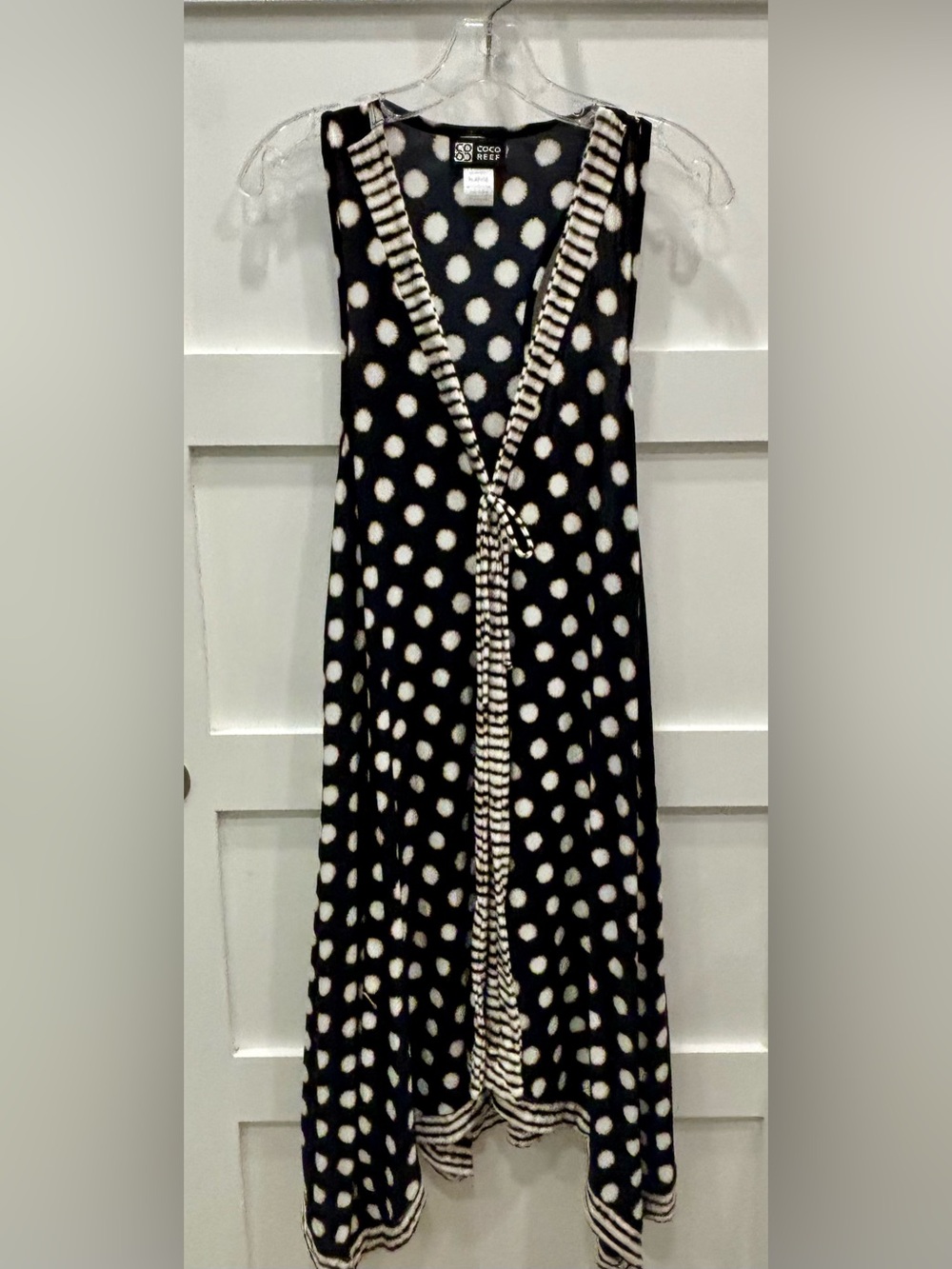 Coco Reef Black & White Polka Dot Cover-Up